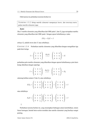 Aljabar matriks-its | PDF