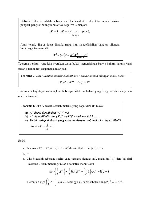 Aljabar Linear Elementer