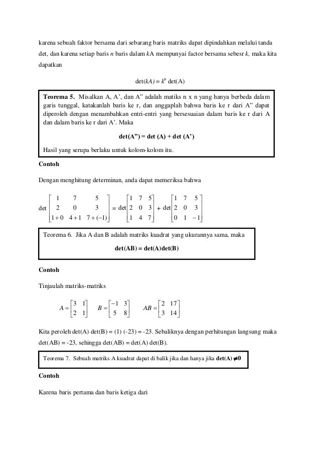 Aljabar Linear Elementer