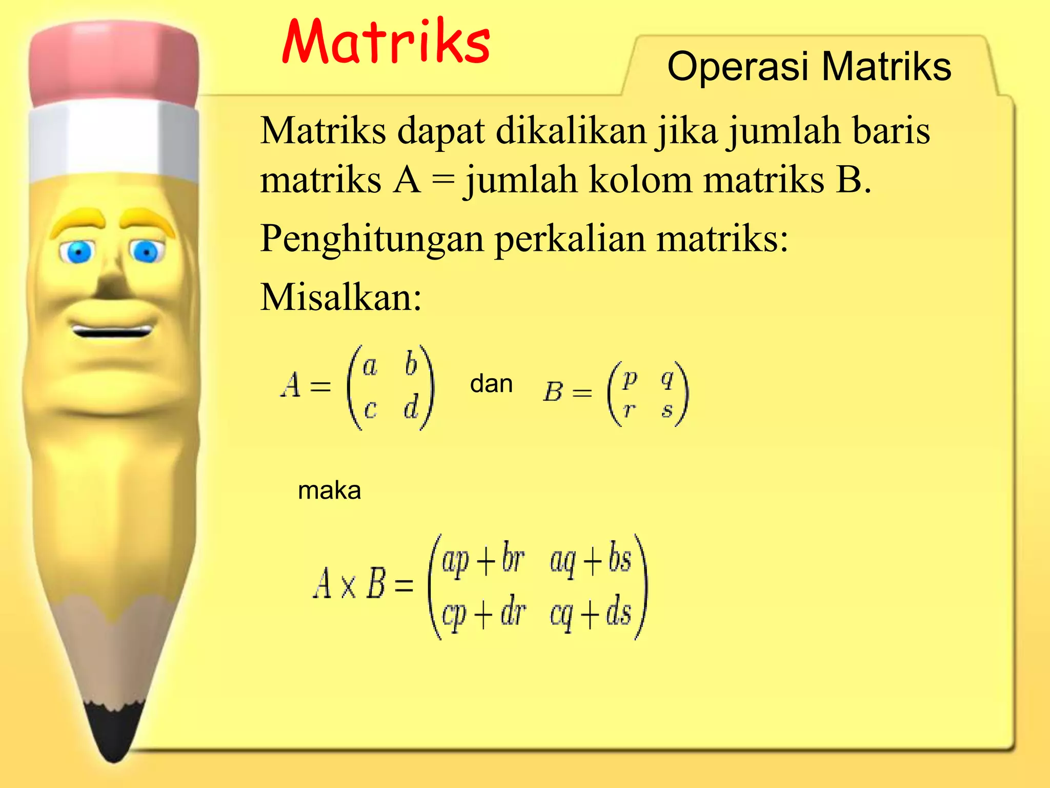 Aljabar matriks | PPTX