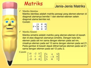 Aljabar matriks | PPTX