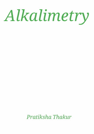 Alkalimetry 