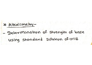 Alkalimetry 