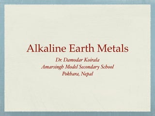 Alkaline earth metal | PDF