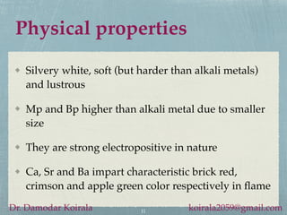 Alkaline earth metal | PDF