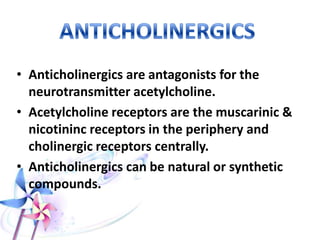 Urine Test• THC can be detected 3 – 8 weeks in
chronic users & 3 days in sporadic
users.
• Passive inhalation ± give false-
positive test
• False positive: rarely brufen,
naproxen.
• False negative: diuretic use, vinegar
 