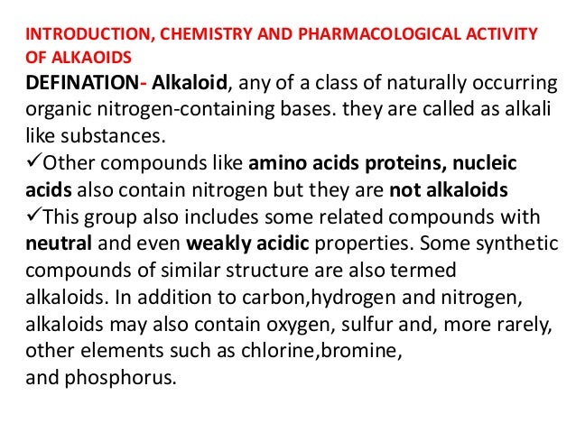 Alkaloids