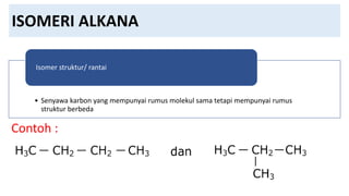 Hidrokarbon jenuh rantai tunggal (Alkana).pptx