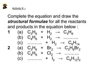Which is alkene?