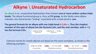 Alkane alkene and alkynes | PPTX