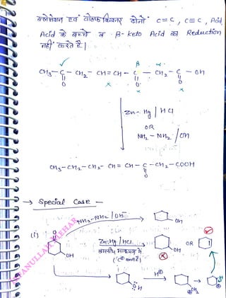 i)
<br>
Acfd gB- keto Acid a5)
<br>
Special Cas e
<br>
OH
<br>
2n Hg H
<br>
H
<br>
b)
<br>
X
<br>
OH
<br>
C=C
<br>
Aid,
<br>
Reductin
<br>
OR
<br>
 