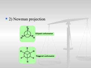  2) Newman projection2) Newman projection
 