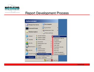 Report Development Process
 