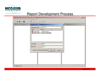 Report Development Process
 