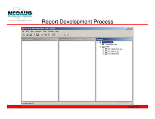 Report Development Process
 