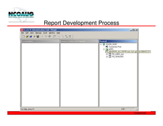 Report Development Process
 