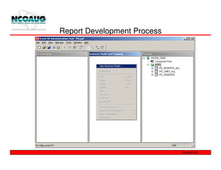 Report Development Process
 
