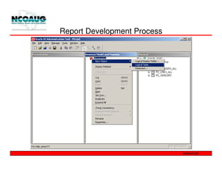 Report Development Process
 