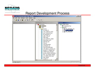 Report Development Process
 