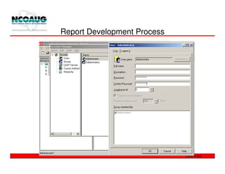 Report Development Process
 