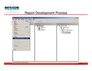 Report Development Process
 