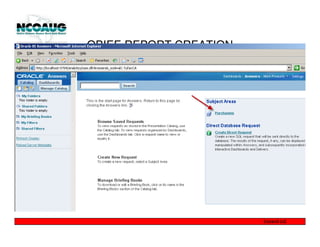 OBIEE REPORT CREATION
 