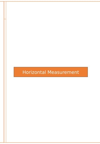 Horizontal Measurement
 