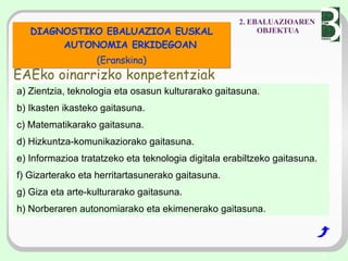 Ebaluazio Diagnostkoa | PPT