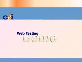 Web Testing 