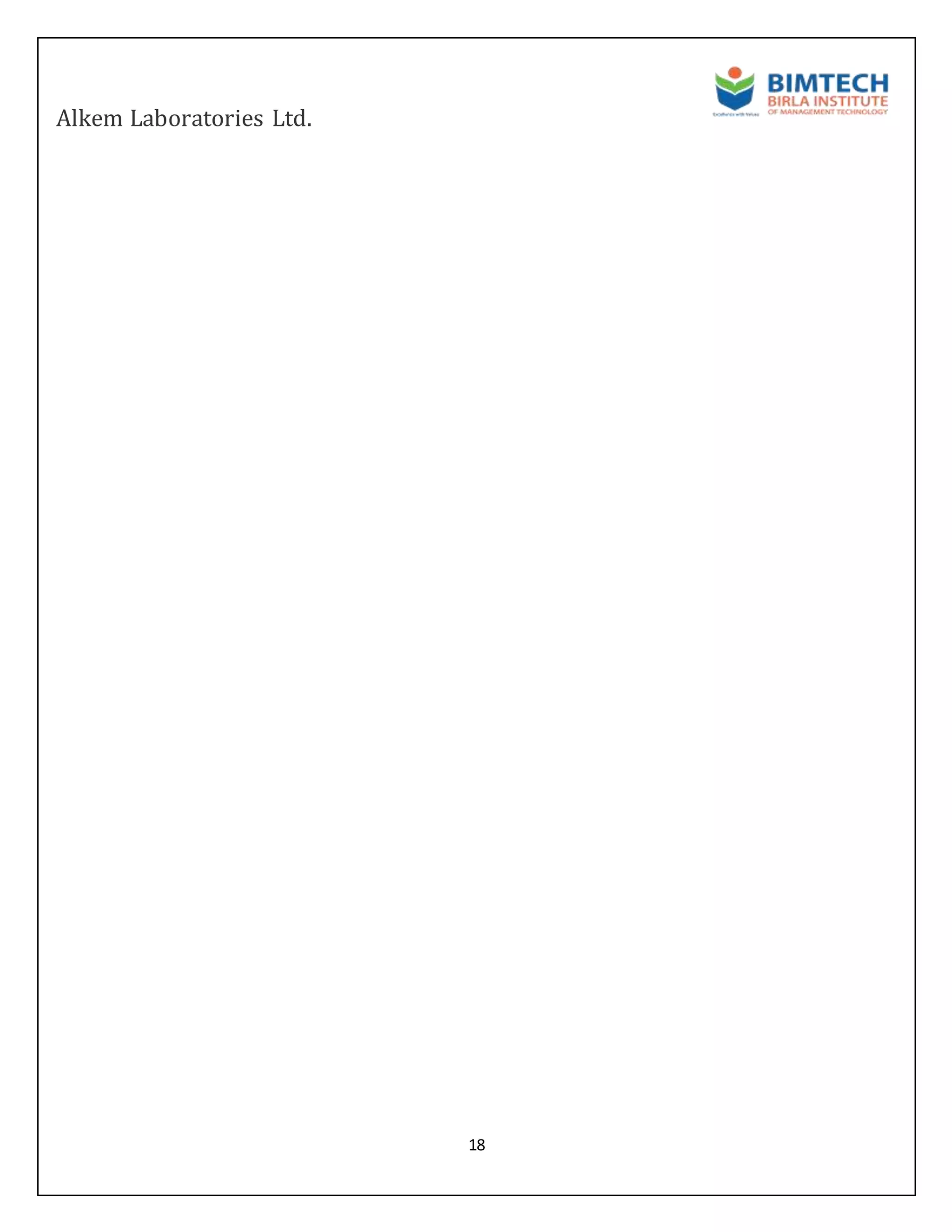 Alkem Laboratories Ltd.
18
 