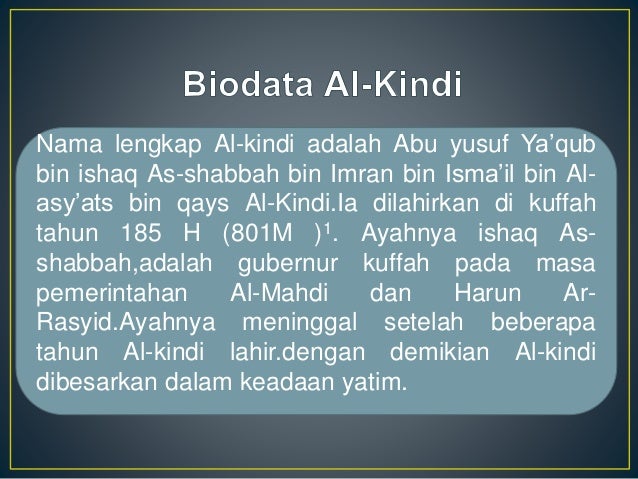 Filsuf Islam Al KIndi
