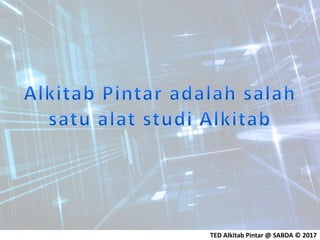 TED Alkitab Pintar @ SABDA © 2017
 