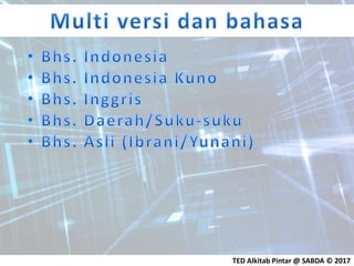 TED Alkitab Pintar @ SABDA © 2017
 