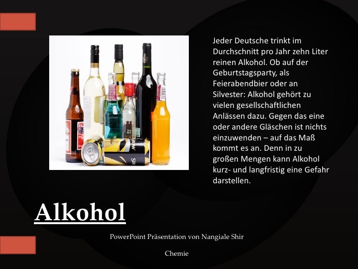 Referat Alkohol Referat Alkohol