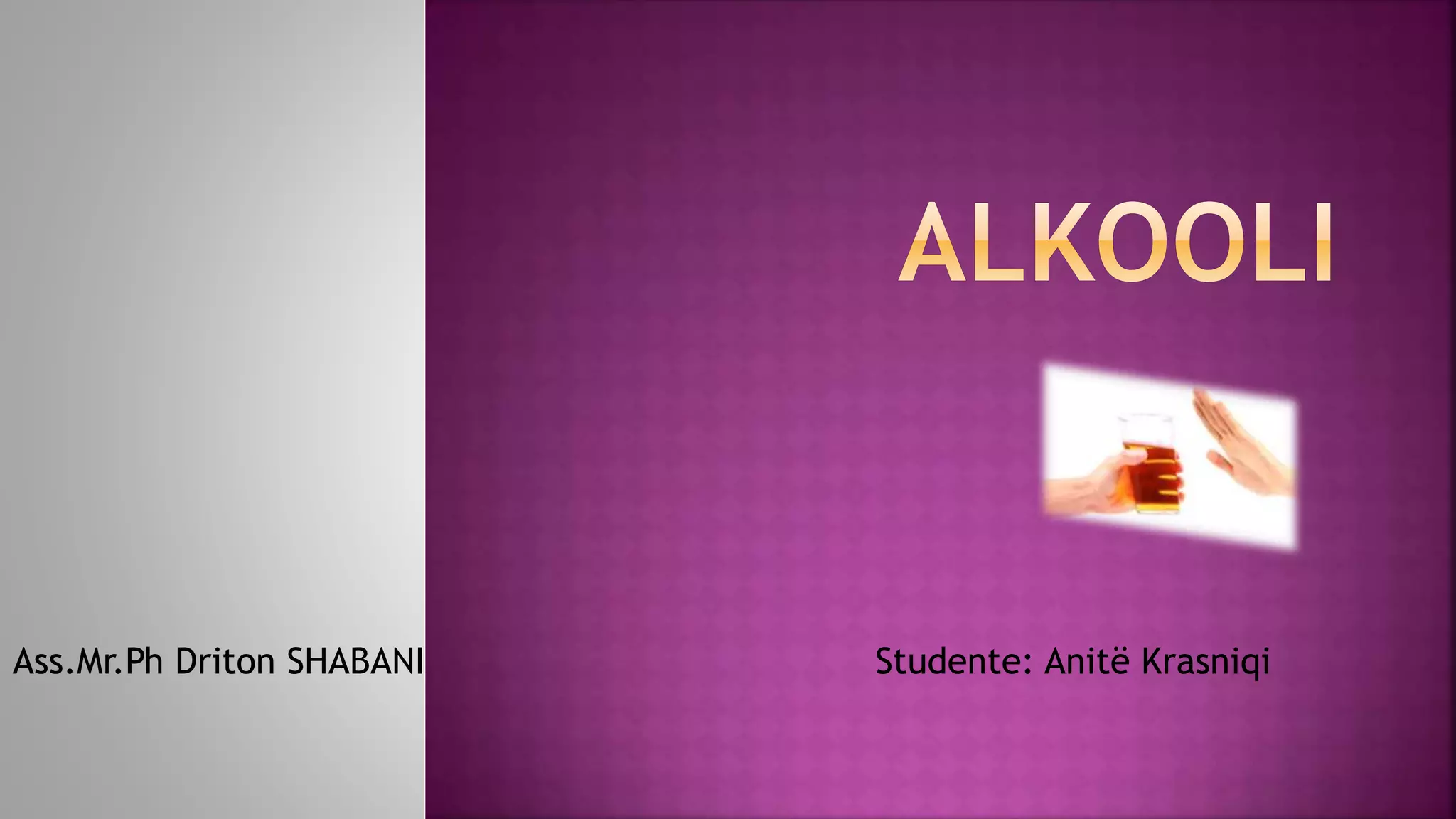 Alkooli | PPTX