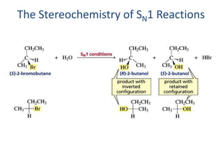 The Stereochemistry of SN1 Reactions
 