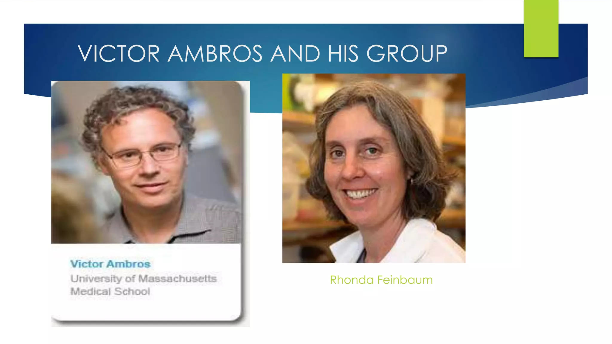 VICTOR AMBROS AND HIS GROUP
Rhonda Feinbaum
 