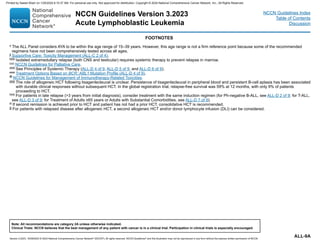 Acute lymphoblastic lymphoma treatment Guidelines | PDF