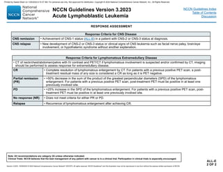 Acute lymphoblastic lymphoma treatment Guidelines | PDF