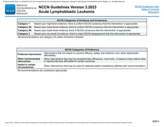 Acute lymphoblastic lymphoma treatment Guidelines | PDF