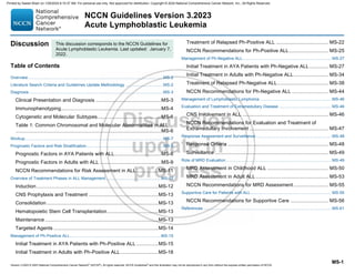 Acute lymphoblastic lymphoma treatment Guidelines | PDF