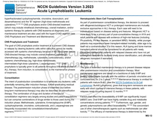 Acute lymphoblastic lymphoma treatment Guidelines | PDF