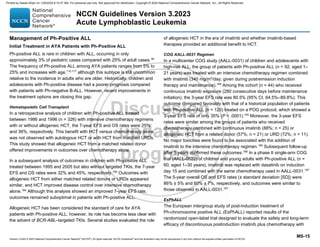 Acute lymphoblastic lymphoma treatment Guidelines | PDF