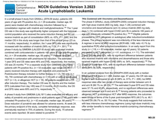 Acute lymphoblastic lymphoma treatment Guidelines | PDF