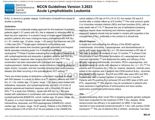 Acute lymphoblastic lymphoma treatment Guidelines | PDF