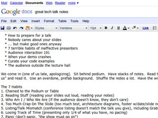 Nobody cares about your slides 