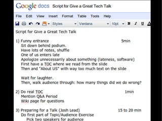 Seven Habits of Ineffective Speakers 