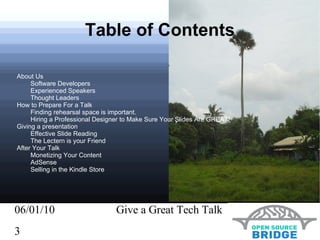 Table of Contents About Us Software Developers 