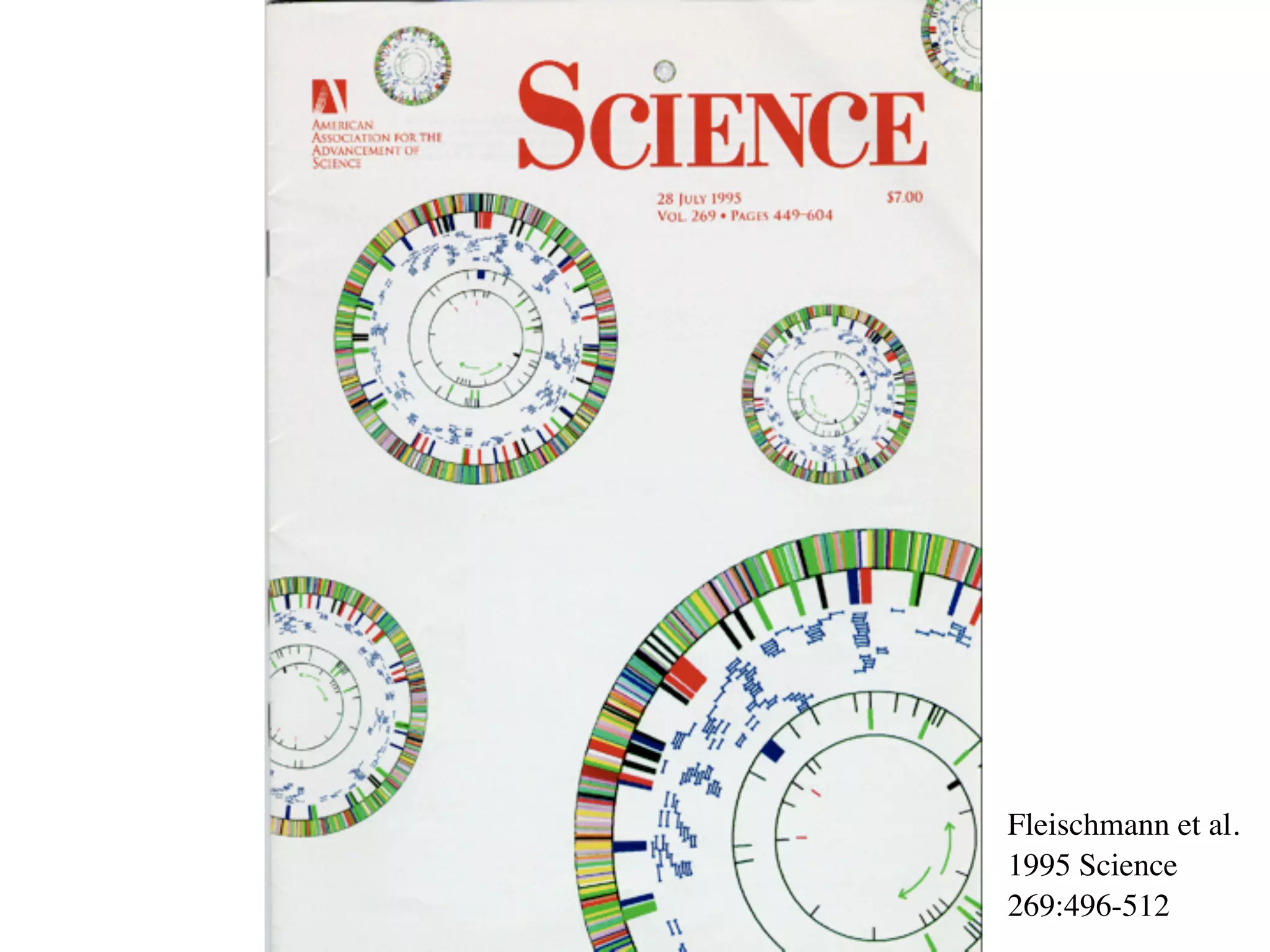 Fleischmann et al.
1995 Science
269:496-512
 