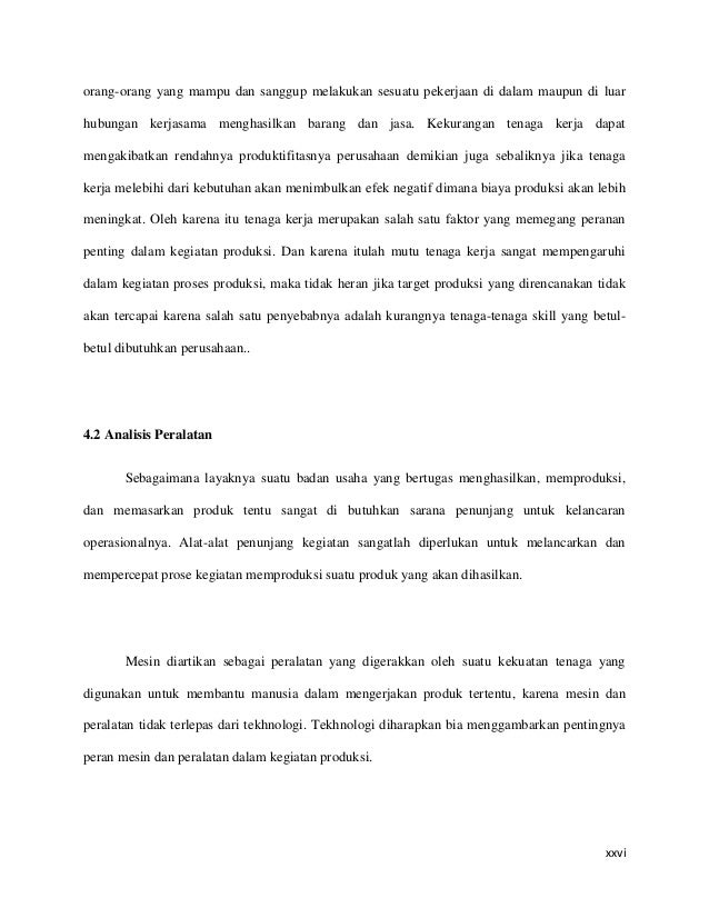 Analisis Produksi Roti Pada Ud Roti Manis Di Kecamatan Labuh Baru P Analisis Produksi Roti Pada Ud Roti Manis Di Kecamatan Labuh Baru P